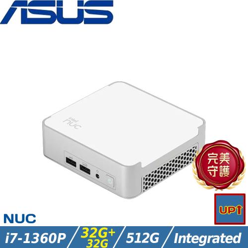 (規格升級)ASUS華碩 NUC 13 Pro 迷你桌機 i7-1360P/64G/512G SSD/W11/NUC13VYKI7MR8910