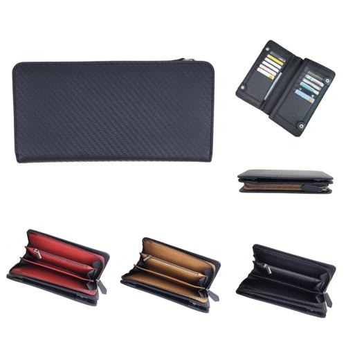 【玩皮工坊】碳纖維牛皮12卡位長夾男夾LH1111