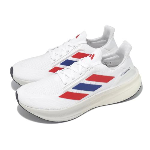 adidas 慢跑鞋 Ultraboost 5X 男鞋 白 藍 紅 BOOST 緩衝 運動鞋 愛迪達 JH9040