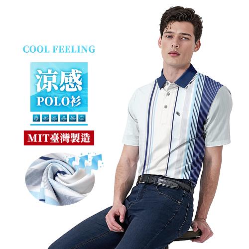 CS衣舖 台灣製造 專櫃精品 涼感材質商務POLO衫(現貨 降溫 冰涼 吸濕排汗)