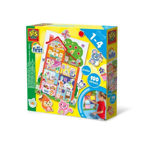 荷蘭SES 幼兒手作系列-DIY創意貼紙故事屋-14476