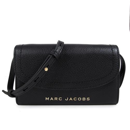 MARC JACOBS 荔枝紋皮革WOC斜背包(黑色)