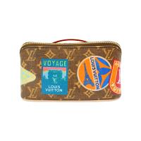 Louis Vuitton Toiletry Bag 帆布徽章塗鴉化妝包(M14744-咖)