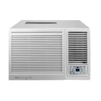 TECO東元 MW28IHR-HR2 窗型變頻冷氣，適用3-5坪空間，冷暖房能力均達2.9kW，CSPF第一級能源效率，年耗電量僅645度。採用環保R32冷媒，尺寸375x560x708mm，臺灣製造品質保證。全機保固7年，壓縮機10年，右吹出風設計，適合小空間高效省電冷氣需求。