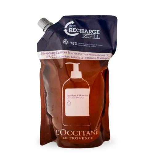 LOCCITANE 歐舒丹 草本平衡洗髮乳補充包(500ml)-新版-國際航空版