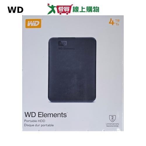 WD Elements 4TB 2.5吋行動硬碟【愛買】