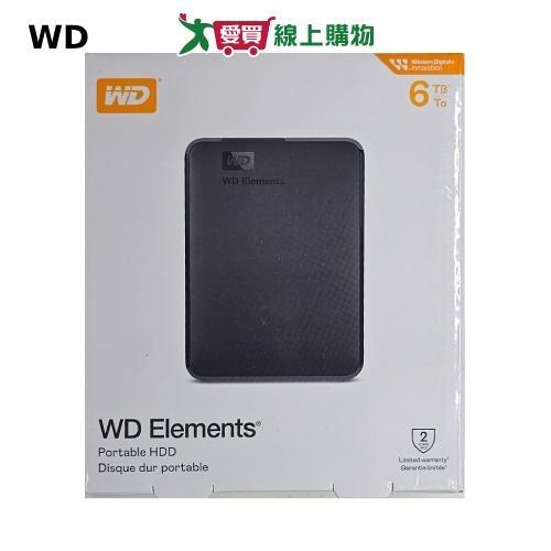 WD Elements 6TB 2.5吋行動硬碟【愛買】