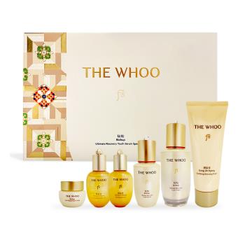 Whoo后 重生秘帖煥能修護精華禮盒[秘帖50ml+秘帖20ml+滋養液20ml+清潤乳20ml+光澤霜10ml+洗顏乳100ml]-國際航空版