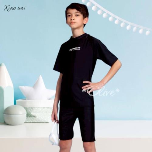 【泳之美品牌 】 流行男童/中大童兩件式短袖泳裝 NO.60728