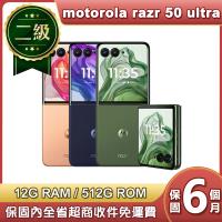 【福利品】motorola razr 50 ultra 5G (12G/512G) 6.9吋智慧摺疊手機