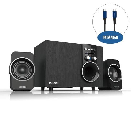 送7-11商品卡100元★DIKE多媒體藍牙2.1聲道喇叭音響DSM305BK