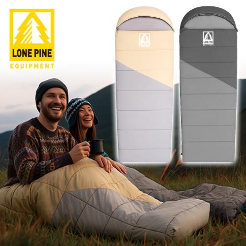 澳洲LONEPINE 加大款 可機洗帶帽信封睡袋 軍風限定/睡袋/四季/保暖/露營 (兩色任選)