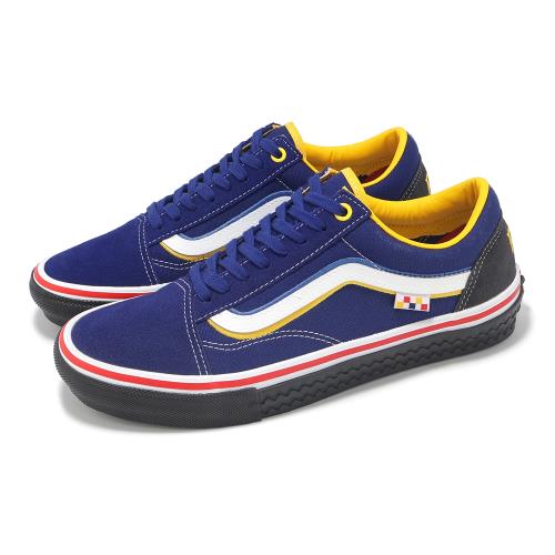 Vans 滑板鞋 Skate Old Skool 男鞋 藍 黃 Padin Musa 聯名 休閒鞋 VN0A5FCBBLU