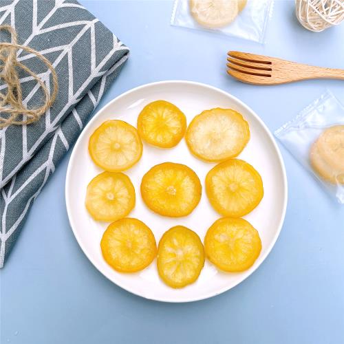 【五心匠選】夏日｜爆打檸檬片（60g/包）Ｘ2包｜買贈芭樂乾梅肉二選一