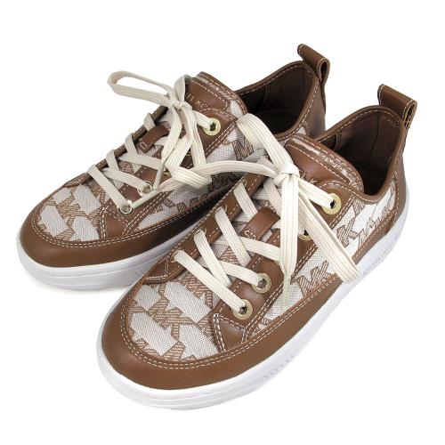 MICHAEL KORS 駝色緹花LOGO球鞋