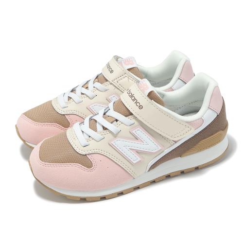 New Balance NB 休閒鞋 996 寬楦 大童 中童 粉紅 棕 魔鬼氈 麂皮 NB 紐巴倫 YV996TH3-W