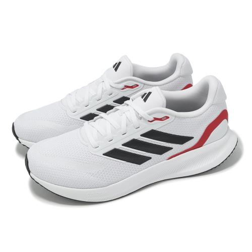 adidas 慢跑鞋 Runfalcon 5 寬楦 男鞋 白 黑 運動鞋 基本款 愛迪達 IE0551