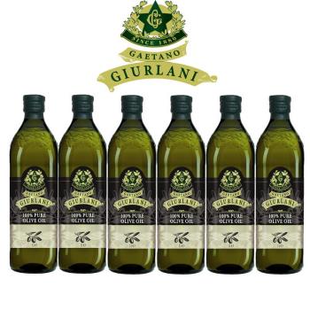 義大利Giurlani老樹純橄欖油禮盒組1000mlx6瓶