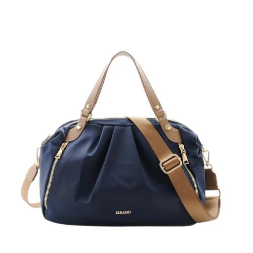 FIRANO-防水輕量尼龍側拉鍊手提/斜背兩用包(海軍藍)