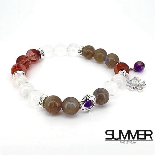 【SUMMER寶石】靜謐月光・膠花之情設計款水晶