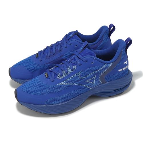 Mizuno 慢跑鞋 Wave Rider GTX 3 男鞋 藍 防水 波浪片 運動鞋 美津濃 J1GC2579-02