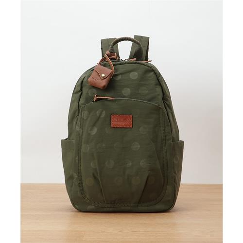 日本Joleur 超輕量水玉點點後背包勤包書包登山包媽媽包附迷你牛皮袋和防塵袋(Toleur03-TQ 綠松石色)