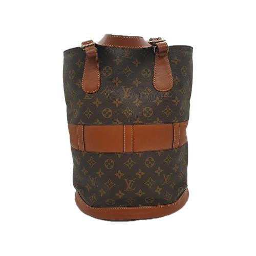 【二手精品 9.9成新 保存品】LV老花紅皮美國款水桶手拿側背包(更換植鞣革) 編號L185