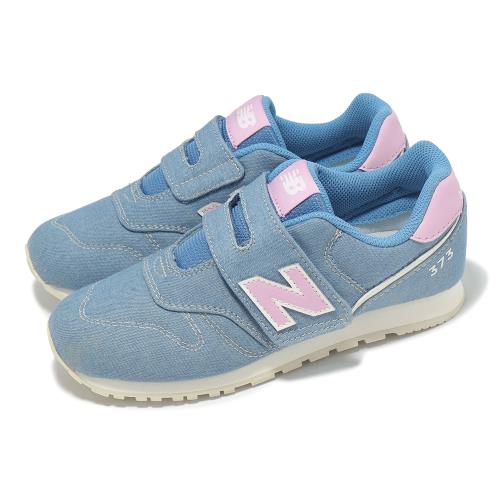 New Balance NB 休閒鞋 373 寬楦 中童 大童 藍 粉紅 小朋友 魔鬼氈 NB 運動鞋  YZ373XN2-W