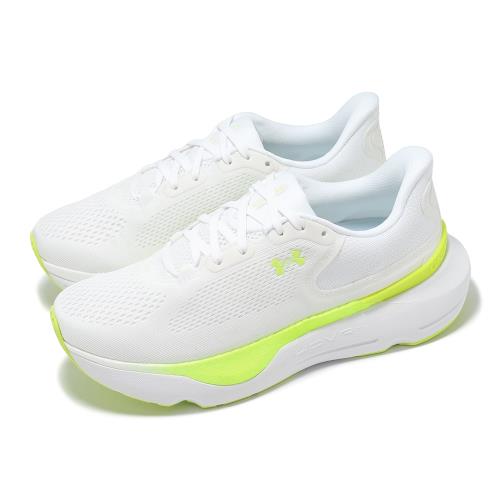 Under Armour UA 慢跑鞋 Infinite Pro 2 女鞋 白 螢光黃 緩震 運動鞋 UA 3028177102