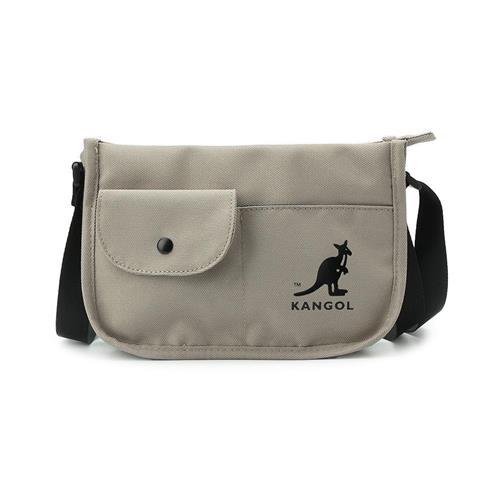 KANGOL 多口袋側背包 卡其 6155170232 鞋全家福