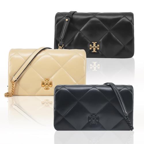TORY BURCH KIRA 鑽石絎縫翻蓋斜背包/多色選