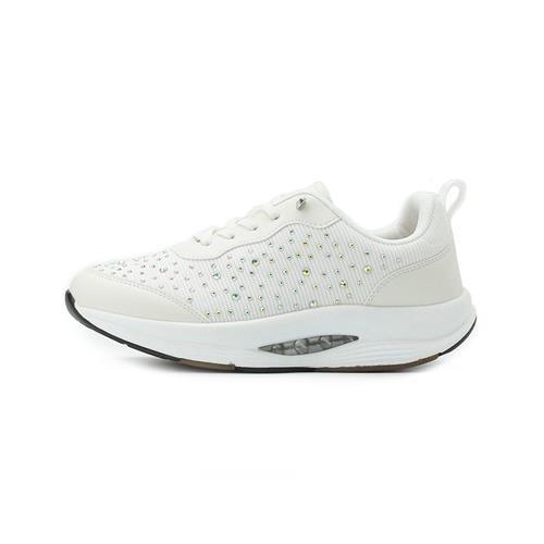 MONTAGUT 大鑽氣墊休閒鞋 白 女鞋 鞋全家福