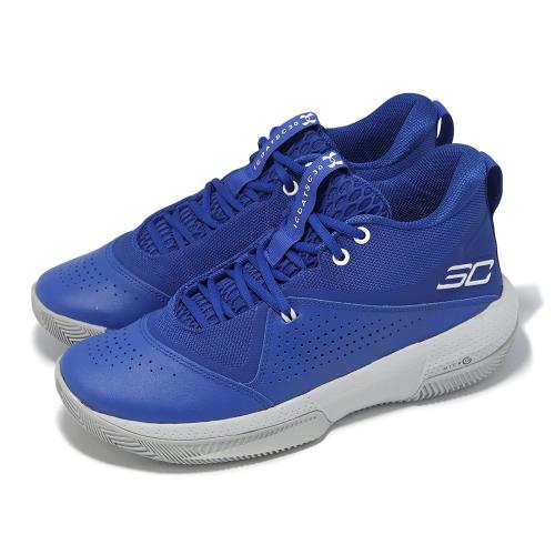 Under Armour 籃球鞋 SC 3Zero IV 男鞋 藍 灰 Curry子系列 緩震 回彈 UA 3023917400