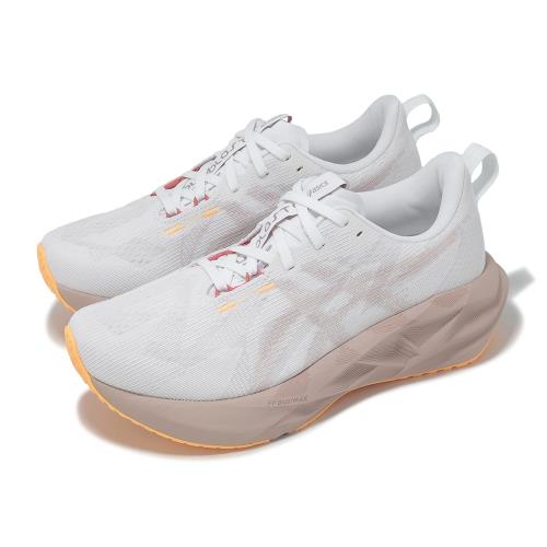 Asics 慢跑鞋 Novablast 5 D 寬楦 女鞋 白 紫 回彈 厚底 運動鞋 亞瑟士 1012B766102