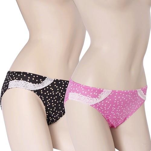 桑緹絲夢幻圓點100%蠶絲內褲3件組