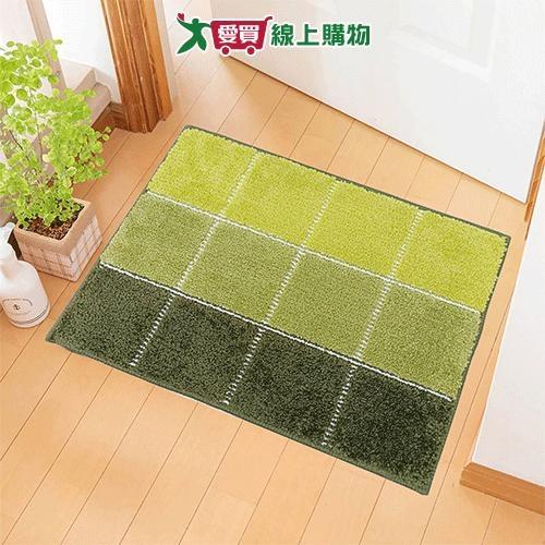 迪歐雅緻彩格踏墊-綠/藍/青/粉/棕 墊子 地墊 毛織 吸水止滑【愛買】