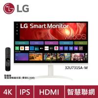 LG樂金 32U720SA-W+LUD-01 是一款32吋4K解析度的VA面板顯示器，支援4K畫質與90度樞軸旋轉功能，擁有超薄機身與窄邊框設計，適合看片、追劇、OA辦公及電競使用。具備3000:1對比度與5ms反應時間，提供流暢畫面與細膩色彩表現。內建喇叭與VESA壁掛孔，輕便易安裝，是高CP值的顯示器選擇。