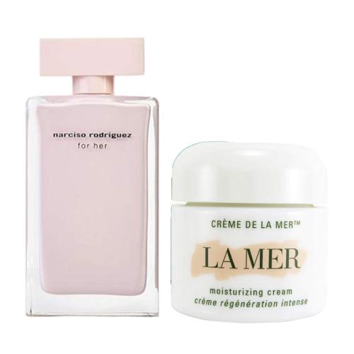 NARCISO RODRIGUEZ FOR HER淡香精100ml+【LA MER 海洋拉娜】經典乳霜100ml
