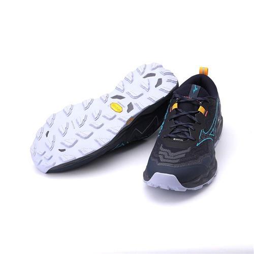 MIZUNO WAVE DAICHI 9 GORE-TEX 慢跑鞋黑藍J1GJ255651 男鞋|慢跑鞋