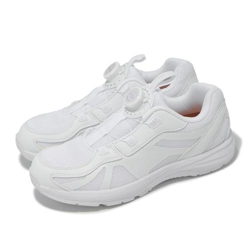 Fila 慢跑鞋 J815Z 大童 女鞋 白 旋鈕 低筒 運動鞋 小白鞋 斐樂 3J815Z111