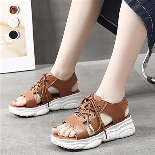 【Alice】韓星推薦亮眼款舒適厚底羅馬涼鞋(休閒鞋/拖鞋/娃娃鞋/莫卡辛/樂福鞋)