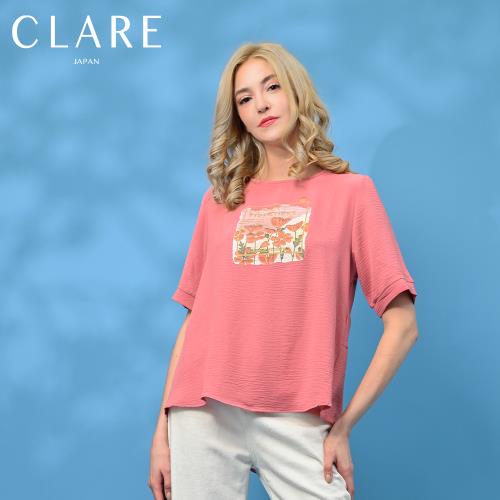CLARE日系精選空氣波紋精品上衣