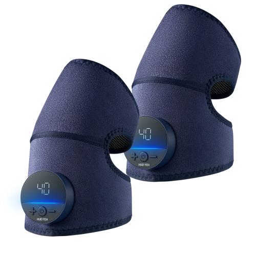 輝葉 震關健 KNEEBUZZ/多功能石墨烯熱感按摩器 2入(膝蓋/關節 熱敷按摩HY-762)-健康專區