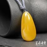 【正佳珠寶】蜜蠟琥珀 頂級白金滿蜜水滴 13.2g 蜜蠟吊墜