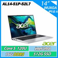 ACER Aspire AL14-51P-52L7 銀 C5-120U/16G/512G SSD/14吋WUXGA筆電