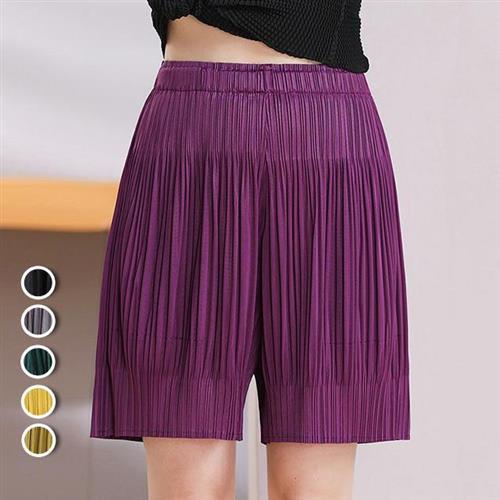 【KEITH-WILL歐風】韓國酷萌女孩風格三宅褶皺短褲(褶皺/設計/秋裝/新品)