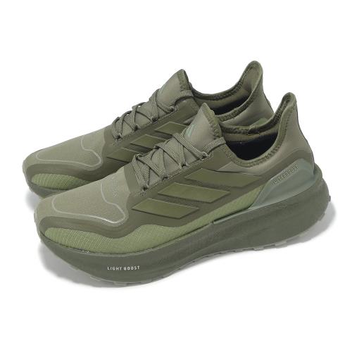 adidas 防水慢跑鞋Ultraboost 5 GTX 男鞋綠緩震運動鞋愛迪達JS2841