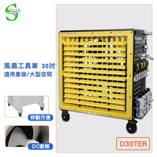 KODEN 大型送風扇 獅皇30吋DC變頻風扇工具車D30TER 大型風扇送風機大型送風扇移動式工業