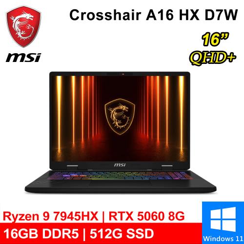 微星 Crosshair A16 HX D7WFKG-045TW 16吋 灰(Ryzen 9 7945HX/16G/512G/RTX5060/W11)