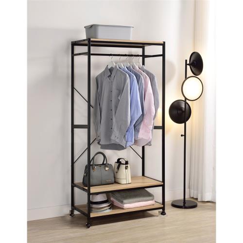 【琦晟】台灣製 170公分 開放式固定式衣櫃  置物架 衣櫥收納架 調整腳墊 CI-2023-18